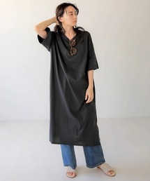 【WEB限定】ビッグシルエットクルーネックTシャツワンピース