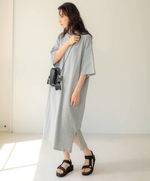 【WEB限定】ビッグシルエットクルーネックTシャツワンピース