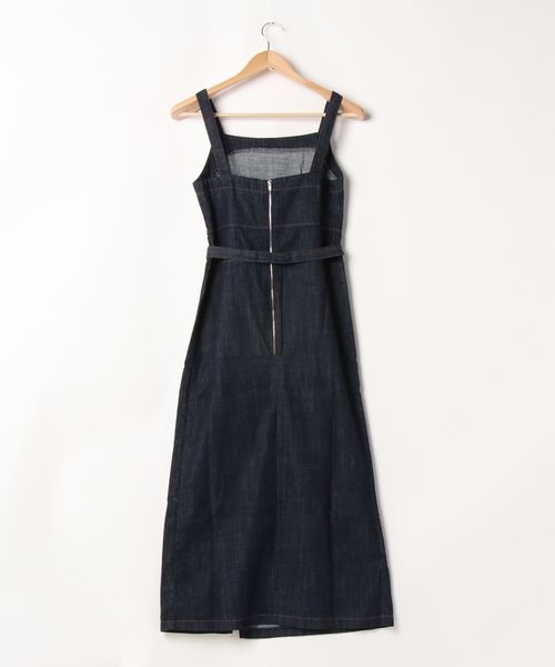 flower（フラワー）の「ビターデニムワンピース（ワンピース・レディース・ネイビー・フリー）」の6枚目の写真