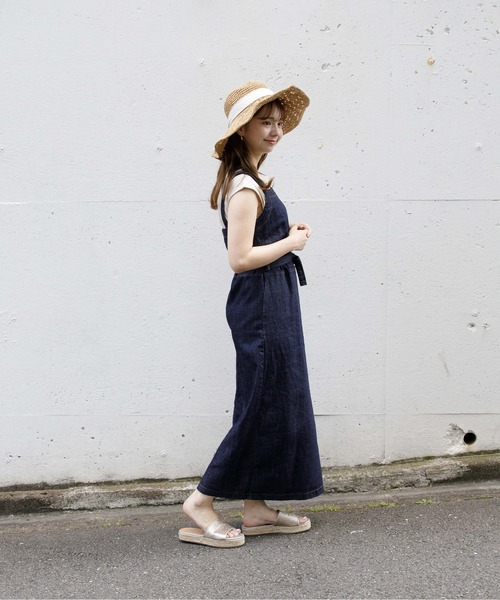 flower（フラワー）の「ビターデニムワンピース（ワンピース・レディース・ネイビー・フリー）」の8枚目の写真