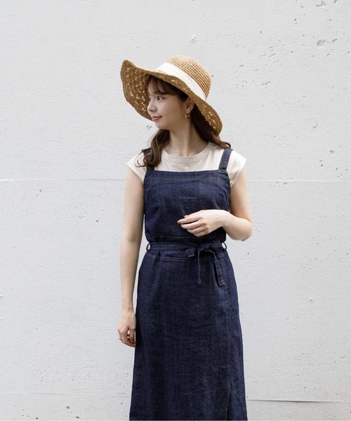 flower（フラワー）の「ビターデニムワンピース（ワンピース・レディース・ネイビー・フリー）」の7枚目の写真