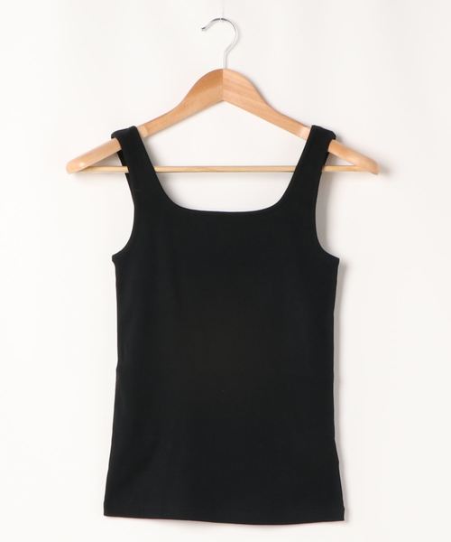 DouDou（ドゥドゥ）の「スクエアタンク（タンクトップ・レディース・オフホワイト/ブラック/ブラウン/グレー・FREE）」の21枚目の写真