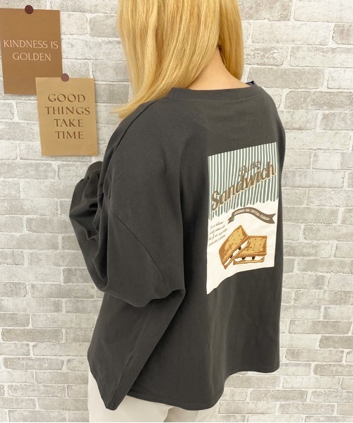 apres jour（アプレジュール）の「アソート袖ボリュームロンT【ZOZOTOWN限定アイテム】（Tシャツ/カットソー・レディース・ブラック/ライトブラウン/ブラック系その他2/ラベンダー/ホワイト系その他4/モカ/ライトホワイト/ブラウン系その他/ダークブラウン/アイボリー/ホワイト系その他5/ホワイト系その他2/ホワイト系その他3/ホワイト/その他/チャコールグレー/オフホワイト/ホワイト系その他・フリー）」の12枚目の写真