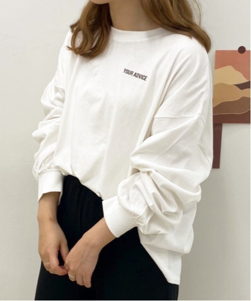 apres jour（アプレジュール）の「アソート袖ボリュームロンT【ZOZOTOWN限定アイテム】（Tシャツ/カットソー・レディース・ブラック/ライトブラウン/ブラック系その他2/ラベンダー/ホワイト系その他4/モカ/ライトホワイト/ブラウン系その他/ダークブラウン/アイボリー/ホワイト系その他5/ホワイト系その他2/ホワイト系その他3/ホワイト/その他/チャコールグレー/オフホワイト/ホワイト系その他・フリー）」の20枚目の写真