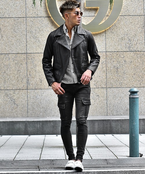 ニュージーランドラム 革ジャン ライダースジャケット Joker ジョーカー のファッション ジャケット アウター 本革ダブルライダースジャケット ライダースジャケット 秋冬新作