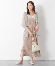 Heather | クラッシュベロアキャミワンピース 898015(ワンピース)