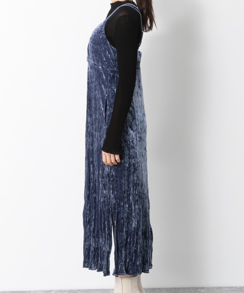 Heather（ヘザー）の「クラッシュベロアキャミワンピース 898015（ワンピース・レディース・ベージュ系その他/グレー系その他/ブルー・FREE）」の8枚目の写真