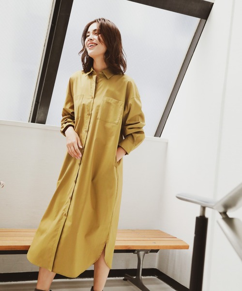 【BAYFLOW】ロングワンピース セール】ロングシャツワンピース（ワンピース）｜BAYFLOW