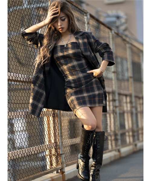 EGOIST(エゴイスト)の「シンプルレースUPロングブーツ(ブーツ・レディース・ブラック・M/L)」の2枚目の写真