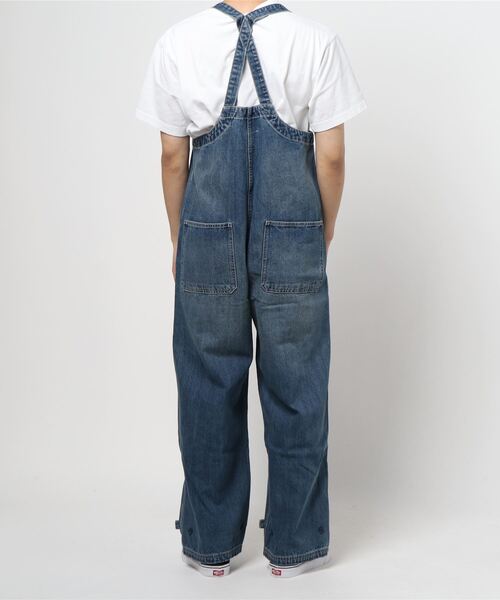 ☆美品☆ Houston ヒューストン デニム オーバーオール W36 L34 HOUSTON（ヒューストン）の「【HOUSTON】DENIM DECK PANTS
