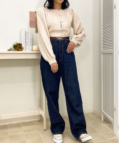 apres jour（アプレジュール）の「チャイナニット【ZOZOTOWN限定アイテム】（ニット/セーター・レディース・ブルー/ブラック/ライトベージュ/アイボリー・フリー/X-LARGE）」の14枚目の写真