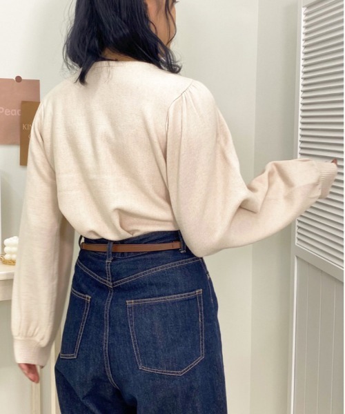 apres jour（アプレジュール）の「チャイナニット【ZOZOTOWN限定アイテム】（ニット/セーター・レディース・ブルー/ブラック/ライトベージュ/アイボリー・フリー/X-LARGE）」の13枚目の写真