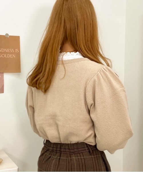 apres jour（アプレジュール）の「チャイナニット【ZOZOTOWN限定アイテム】（ニット/セーター・レディース・ブルー/ブラック/ライトベージュ/アイボリー・フリー/X-LARGE）」の20枚目の写真