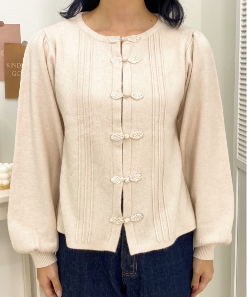 apres jour（アプレジュール）の「チャイナニット【ZOZOTOWN限定アイテム】（ニット/セーター・レディース・ブルー/ブラック/ライトベージュ/アイボリー・フリー/X-LARGE）」の22枚目の写真