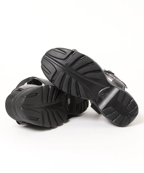 YOSUKE（ヨースケ）の「「YOSUKE/ヨースケ」厚底ベルティッドスポーティサンダル（サンダル・レディース・ホワイト/ブラック×パープル/シルバー系その他/ブラック・23/24/22.5/24.5/23.5）」の6枚目の写真