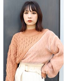 レディースのニット セーター オレンジ 橙色系 レース ファッション通販 Zozotown