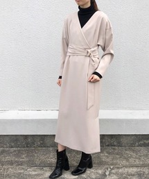 ウールライクカシュクールワンピース