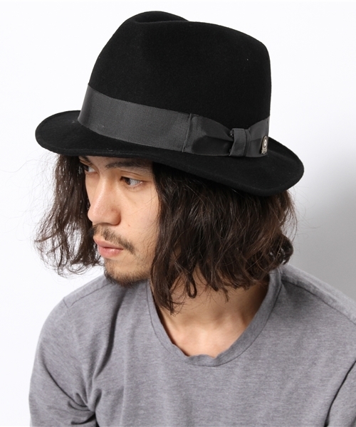 Lui's（ルイス）の「C-PLUS HEADWEARS(シープラス･ヘッドウェアーズ) DOZLE A-PINCH ハット（ハット・メンズ・ブラック/ネイビー/キャメル・FREE）」の5枚目の写真