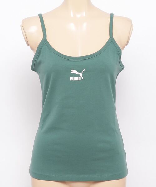 PUMA(プーマ)の「PUMA CLASSICS LOGO TANK / プーマ クラシックス ロゴ タンクトップ(タンクトップ・レディース・ピンク/ブラック/ブルー・M/L/S)」の1枚目の写真