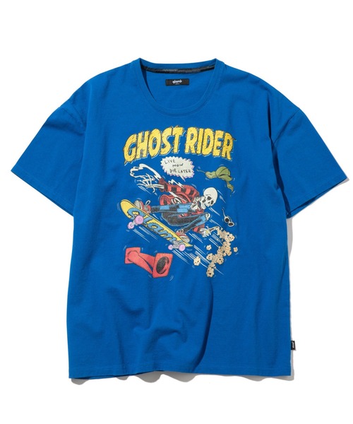 glamb(グラム)の「Ghost rider CS / ゴーストライダーカットソー(Tシャツ/カットソー・メンズ・ホワイト/ブラック/ブルー・S/M/L)」の3枚目の写真