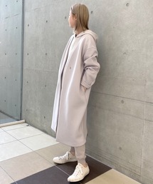 RIVE DROITE | エアーダンボールVネックコート(ノーカラーコート)