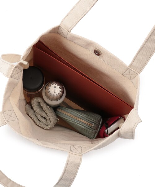 FILA（フィラ）の「◆【FILA別注】キャンバストート（トートバッグ・レディース・アイボリー/ブラック系4/カーキ系3・00）」の7枚目の写真