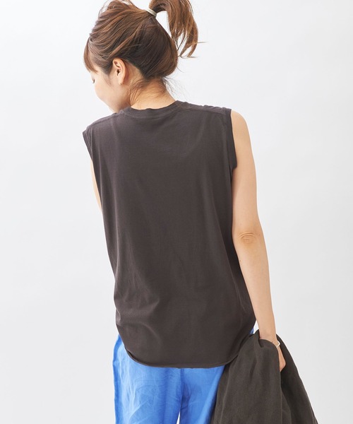 plage（プラージュ）の「Botanical Dye タンク◆（Tシャツ/カットソー・レディース・ピンク/カーキ/ホワイト/グレー・FREE）」の15枚目の写真