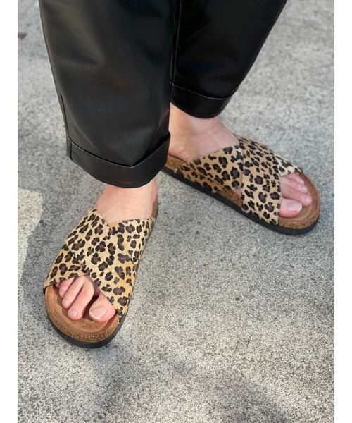 RAGEBLUE(レイジブルー)の「バンダナ/アニマル柄クロスサンダル/939670(サンダル・メンズ・ベージュ/ネイビー/レッド/その他/レオパード/ゼブラ・MEDIUM/LARGE)」の5枚目の写真