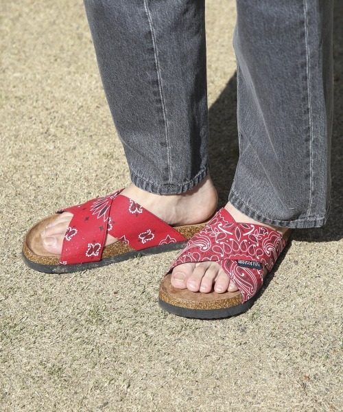 RAGEBLUE(レイジブルー)の「バンダナ/アニマル柄クロスサンダル/939670(サンダル・メンズ・ベージュ/ネイビー/レッド/その他/レオパード/ゼブラ・MEDIUM/LARGE)」の17枚目の写真