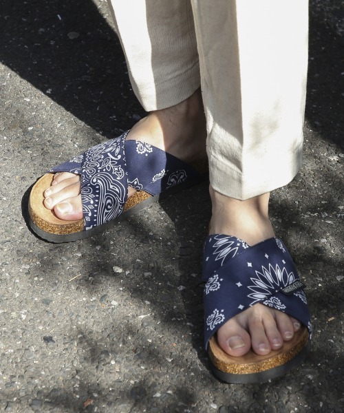 RAGEBLUE(レイジブルー)の「バンダナ/アニマル柄クロスサンダル/939670(サンダル・メンズ・ベージュ/ネイビー/レッド/その他/レオパード/ゼブラ・MEDIUM/LARGE)」の21枚目の写真