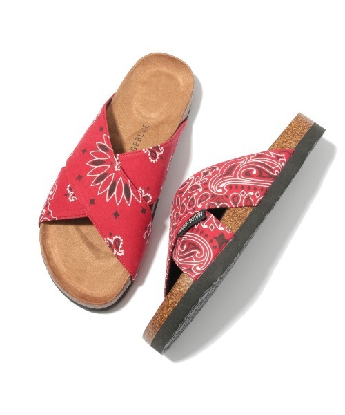 RAGEBLUE(レイジブルー)の「バンダナ/アニマル柄クロスサンダル/939670(サンダル・メンズ・ベージュ/ネイビー/レッド/その他/レオパード/ゼブラ・MEDIUM/LARGE)」の19枚目の写真