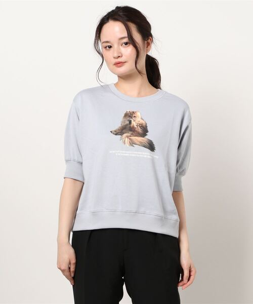 ems excite（エムズエキサイト）の「アニマルトレーナー（スウェット・レディース・ライトグレー/ホワイト/ブルー・FREE）」の15枚目の写真