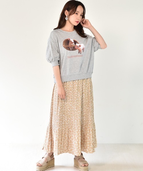 ems excite（エムズエキサイト）の「アニマルトレーナー（スウェット・レディース・ライトグレー/ホワイト/ブルー・FREE）」の7枚目の写真