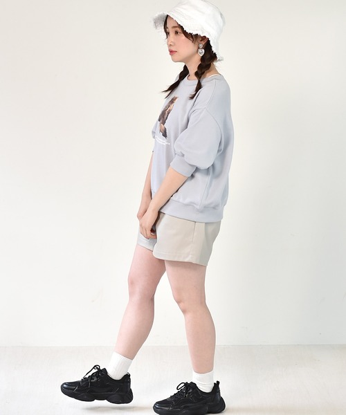 ems excite（エムズエキサイト）の「アニマルトレーナー（スウェット・レディース・ライトグレー/ホワイト/ブルー・FREE）」の8枚目の写真