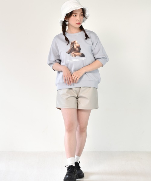 ems excite（エムズエキサイト）の「アニマルトレーナー（スウェット・レディース・ライトグレー/ホワイト/ブルー・FREE）」の9枚目の写真