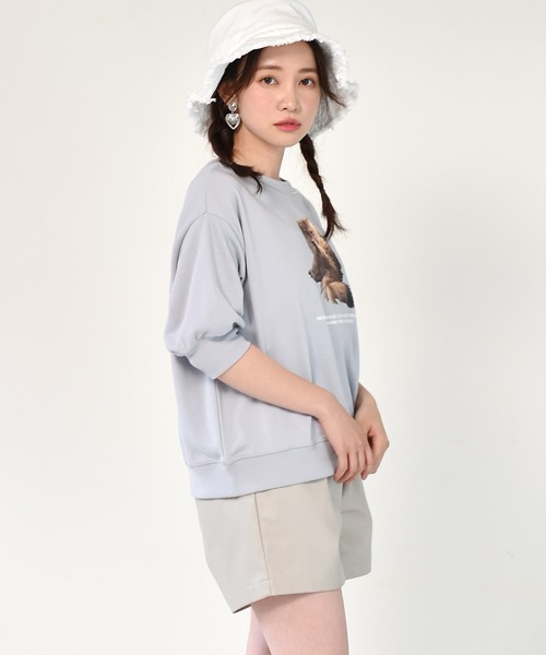 ems excite（エムズエキサイト）の「アニマルトレーナー（スウェット・レディース・ライトグレー/ホワイト/ブルー・FREE）」の12枚目の写真