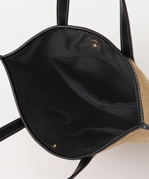 URBAN RESEARCH ROSSO（アーバンリサーチロッソ）の「リネントートバッグ（トートバッグ・レディース・ブラウン/ブラック・-）」の10枚目の写真