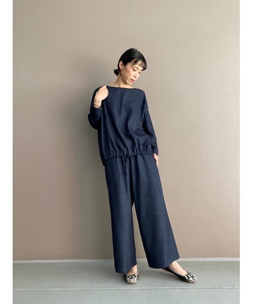 BEARDSLEY（ビアズリー）の「デニムプルオーバー（シャツ/ブラウス・レディース・インディゴブルー・FREE）」の4枚目の写真