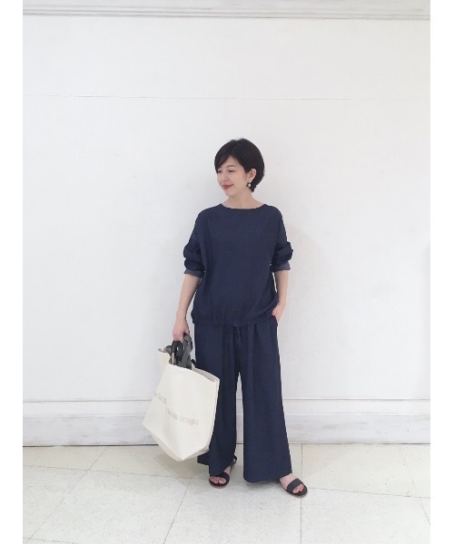 BEARDSLEY（ビアズリー）の「デニムプルオーバー（シャツ/ブラウス・レディース・インディゴブルー・FREE）」の7枚目の写真