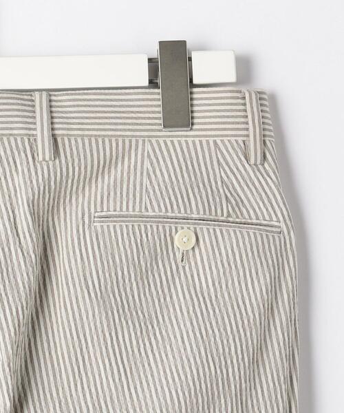 green label relaxing（グリーンレーベルリラクシング）の「SONDRIO シアサッカー スリム 1プリーツ セットアップ パンツ スラックス（スラックス・メンズ・ブラウン/コバルトブルー・76ｃｍ/80ｃｍ/84ｃｍ/88ｃｍ/72cm）」の13枚目の写真