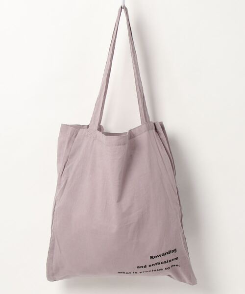 Samansa Mos2 blue（サマンサモスモスブルー）の「シーチング2ルームトートバッグ（トートバッグ・レディース・キナリ/モカ/カーキ/ラベンダー・ﾌﾘ-）」の4枚目の写真