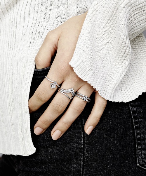 ポリッシュド ウィッシュボーン リング （シルバー）（リング