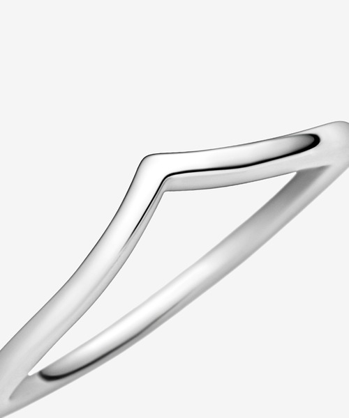 PANDORA（パンドラ）の「ポリッシュド ウィッシュボーン リング　（シルバー）（リング・レディース・シルバー・48/50/52/54/56）」の12枚目の写真