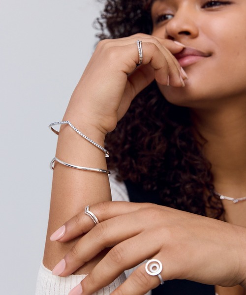Pandora ストーン付きシルバーリング 9 Amazon.co.jp: パンドラ PANDORAのハート スターリングシルバー
