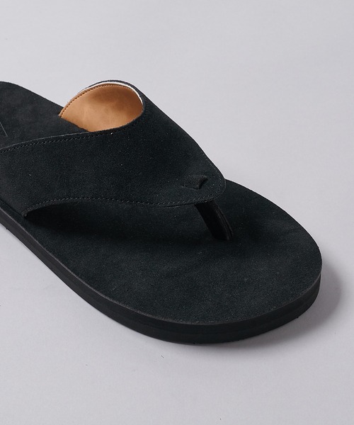 MANEBU（マネブ）の「【MANEBU/マネブ】BOBBLE SUEDE/スエードサンダル（サンダル・メンズ・グリーン/ブラック/グレー・41/42/43）」の6枚目の写真