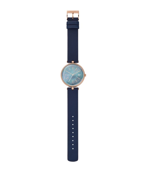 スカーゲン 腕時計 レディース カロリーナ ソーラー SKW2981 Karolina Solar-Powered Ocean Blue LiteHide™ Leather Watch