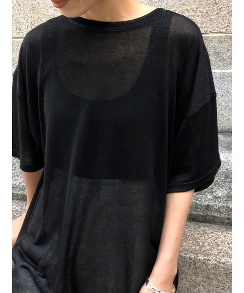 ulu(ウル)の「original Shear sleeve dress(ワンピース・レディース・ブラック・FREE)」の6枚目の写真