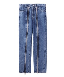 JOHN LAWRENCE SULLIVAN | WASHED DENIM ZEPPED PANTS(デニムパンツ)