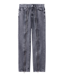 JOHN LAWRENCE SULLIVAN | WASHED DENIM ZEPPED PANTS(デニムパンツ)