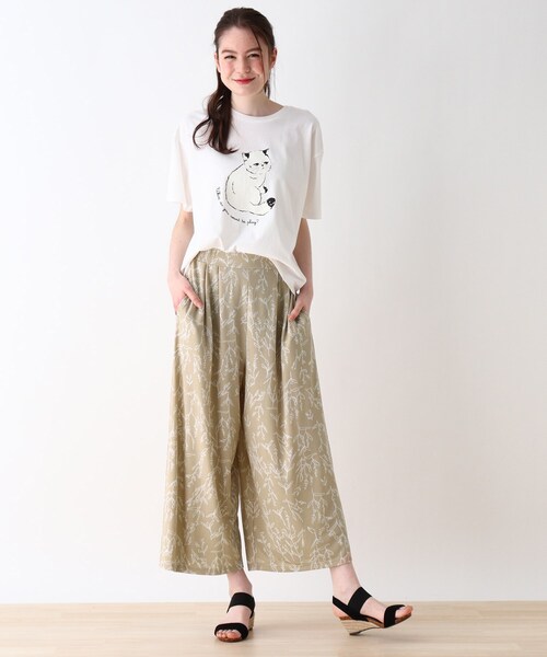 Cutie Blonde（キューティーブロンド）の「◆【S-L】ひんやりゆるテロパンツ（その他パンツ・レディース・ベージュ系/ブラック系/ライトグレー系・02/01/03）」の10枚目の写真